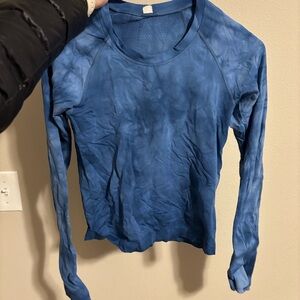 lululemon athletica Blue Long Sleeve Tee